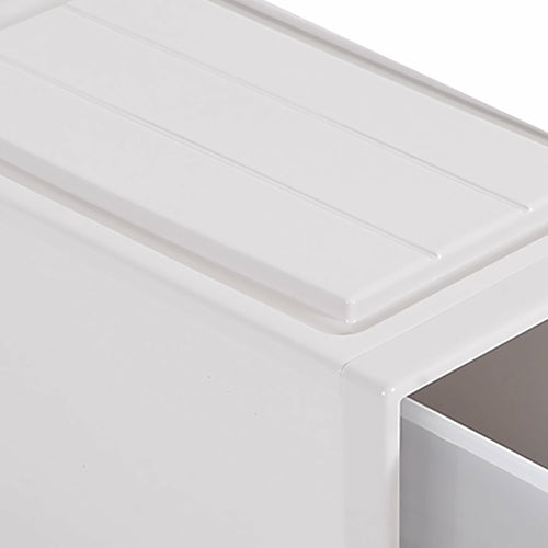 2x Plastic Wide Drawer Shoes Storage Boxes Stackable Clothes Kids Toys