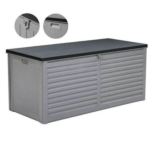 Gardeon Outdoor Storage Box 490L Container Lockable Garden Bench Tools