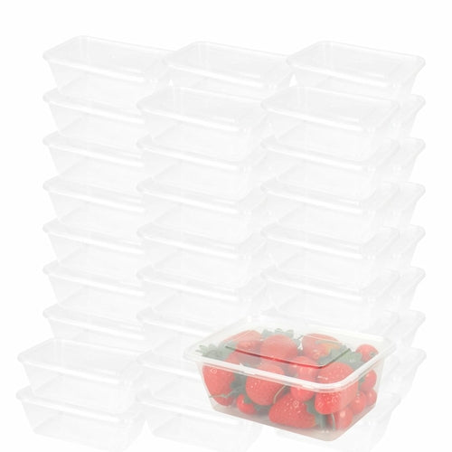 1000 Pcs 1000ml Take Away Food Platstic Containers Boxes Base and Lids