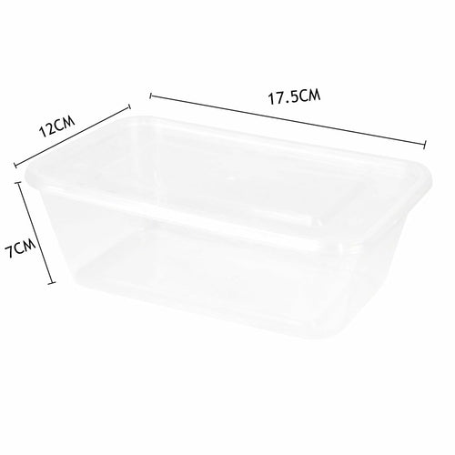 1000 Pcs 1000ml Take Away Food Platstic Containers Boxes Base and Lids