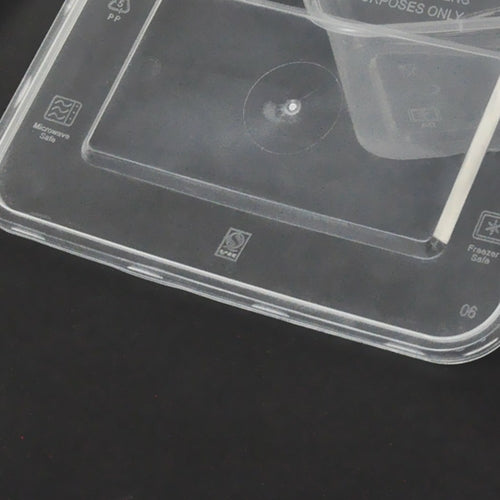 100 Pcs 750ml Take Away Food Platstic Containers Boxes Base and Lids